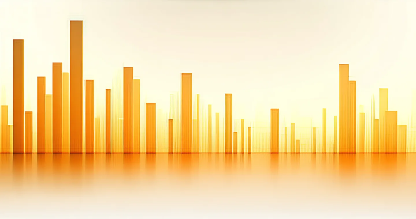Abstract visualization of L&D investment and return metrics