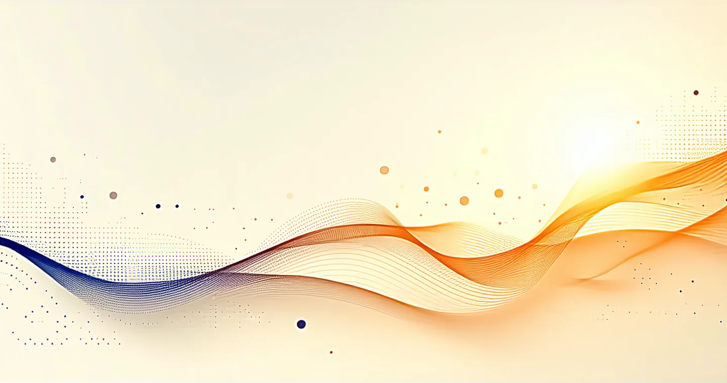 Abstract timeline visualization showing skill development progression